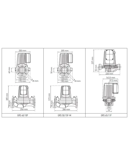 Циркуляционный насос Koer GRS 65/11F фланцевый