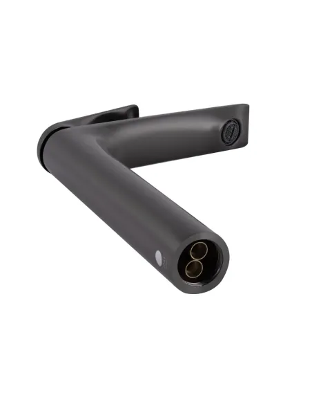 Смеситель для умывальника Qtap Vlasta New QTVLA269GMB45653 Gunmetal Black PVD однорычажный