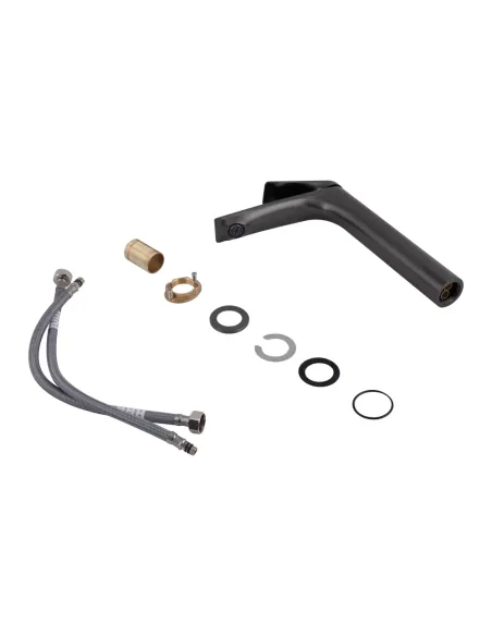 Змішувач для умивальника Qtap Vlasta New QTVLA269GMB45653 Gunmetal Black PVD одноважільний