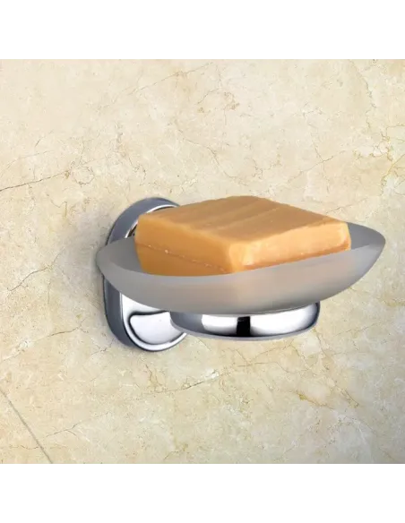 Мыльница Frap F1902 металлическая, настенная, хром