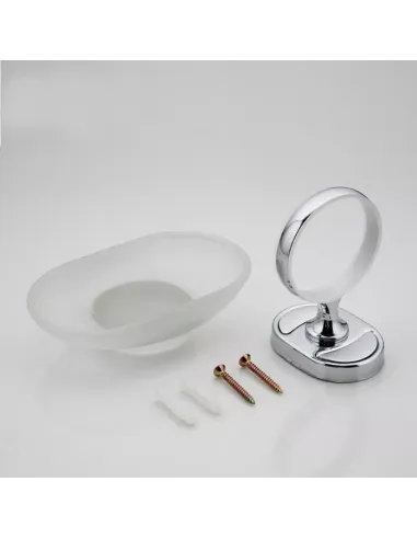 Мильниця Frap F1902 металева, настінна, хром