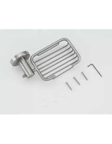 Мыльница Frap F30102-1 металлическая, настенная, нержавеющая сталь