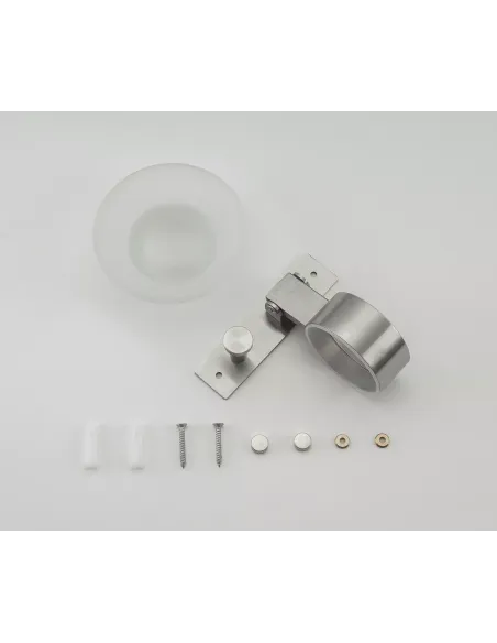 Мыльница Frap F30402 металлическая, настенная, с крючком для полотенца, нержавеющая сталь