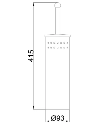 Йоржик для унітазу Frap F902, підлоговий, хром