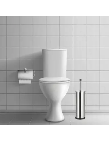 Йоржик для унітазу Frap F902, підлоговий, хром