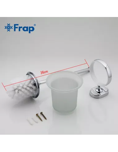 Йоржик для унітазу Frap F1910, настінний, хром