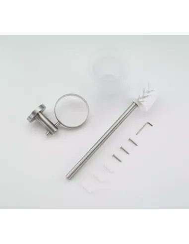 Йоржик для унітазу Frap F30110, настінний, нержавіюча сталь