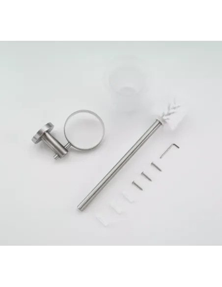 Йоржик для унітазу Frap F30110, настінний, нержавіюча сталь