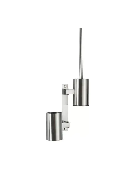 Ершик для унитаза Frap F30410-1, настенный с держателем для моющего, нержавеющая сталь Ершик для унитаза Frap F30410-1, настенный с держателем для моющего, нержавеющая сталь