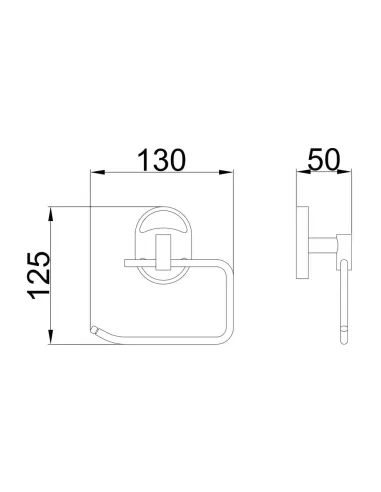 Тримач для туалетного паперу Frap F1903-3, хром