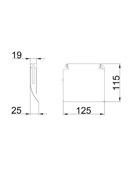 Тримач для туалетного паперу Frap F504, хром