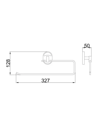 Тримач для рушників Frap F1903-2, 300 мм, хром