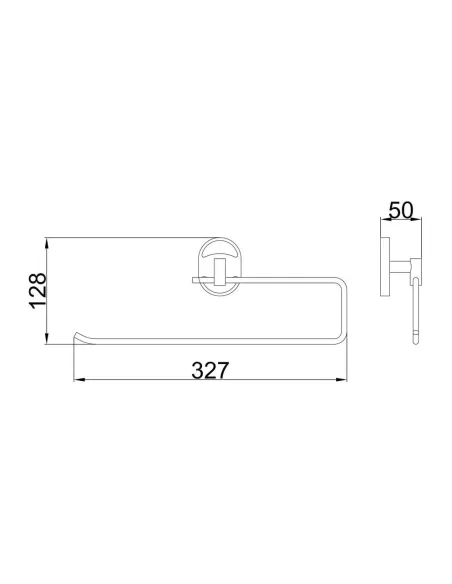 Тримач для рушників Frap F1903-2, 300 мм, хром