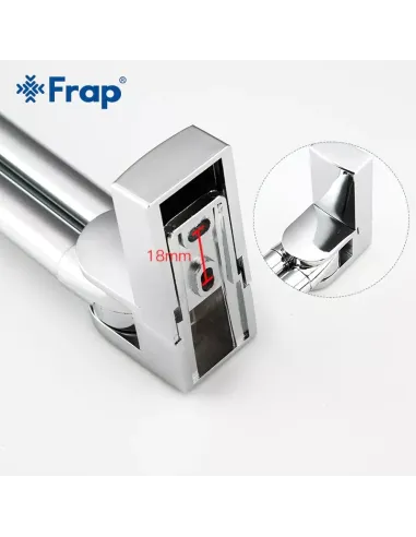 Держатель для полотенец Frap F1812 двойной поворотный, 382 мм, хром