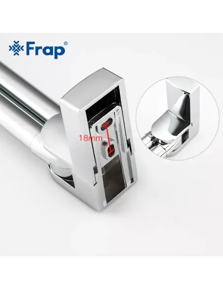 Тримач для рушників Frap F1812 подвійний поворотний, 382 мм, хром