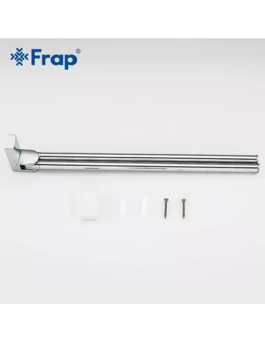 Тримач для рушників Frap F1812 подвійний поворотний, 382 мм, хром