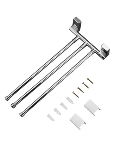 Держатель для полотенец Frap F1813 тройной поворотный, 397 мм, хром