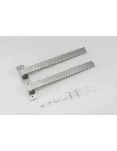 Тримач для рушників Frap F30412 подвійний поворотний, 278 мм, нержавіюча сталь