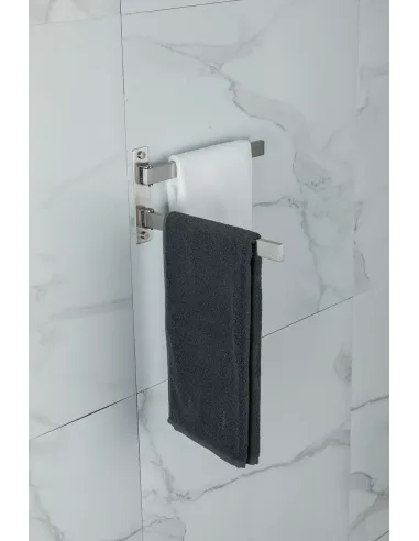 Тримач для рушників Frap F30412 подвійний поворотний, 278 мм, нержавіюча сталь