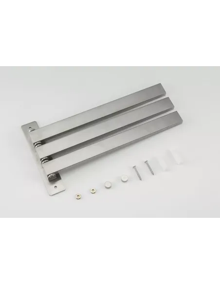 Тримач для рушників Frap F30413 потрійний поворотний, 278 мм, нержавіюча сталь Тримач для рушників Frap F30413 потрійний поворотний, 278 мм, нержавіюча сталь