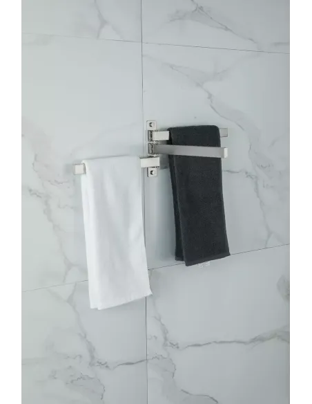 Держатель для полотенец Frap F30413 тройной поворотный, 278 мм, нержавеющая сталь