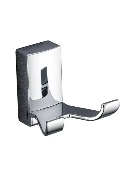 Крючок для полотенец Frap F1805-2 прямоугольный двойной, хром