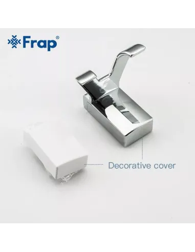 Крючок для полотенец Frap F1805-2 прямоугольный двойной, хром
