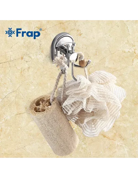 Крючок для полотенец Frap F1905-3 тройной, хром