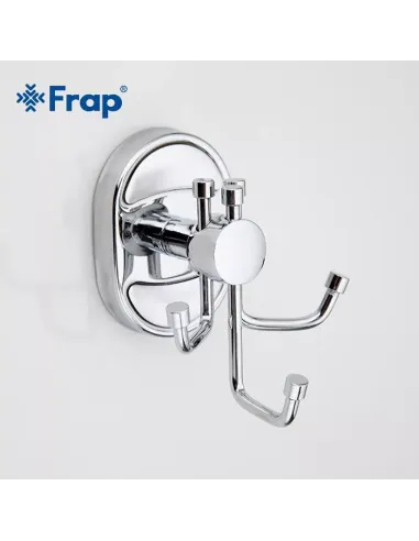 Крючок для полотенец Frap F1905-3 тройной, хром
