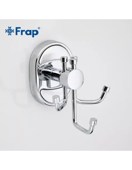Крючок для полотенец Frap F1905-3 тройной, хром