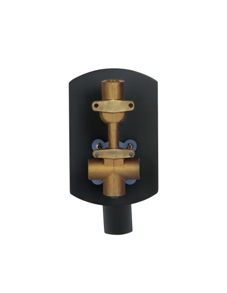 Душова система Q-tap Slavonice QTSLA113GMB45899 Gunmetal Black PVD, прихованого монтажу, без виливу