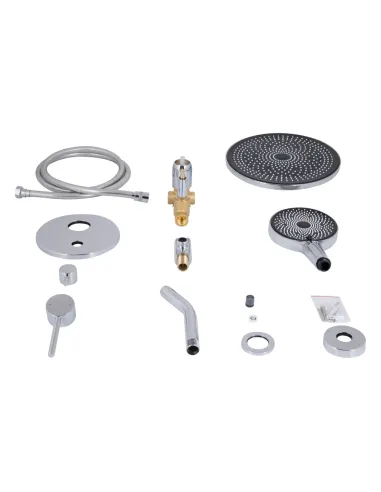 Душова система Q-tap Scorpio QTSCO113CRM45896 Chrome, прихованого монтажу, без виливу