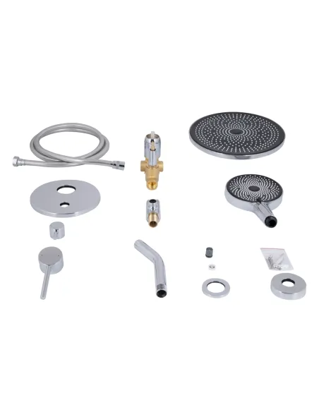 Душова система Q-tap Scorpio QTSCO113CRM45896 Chrome, прихованого монтажу, без виливу