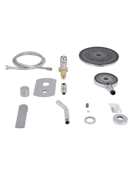 Душевая система Q-tap Slavonice QTSLA113CRM45898 Chrome, скрытого монтажа, без излива