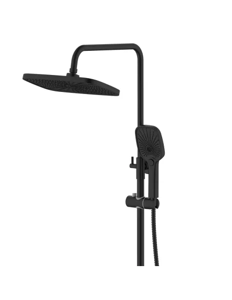 Душова система Q-tap Gemini QTGEM111BLM45686 Black Matt з виливом з виливом