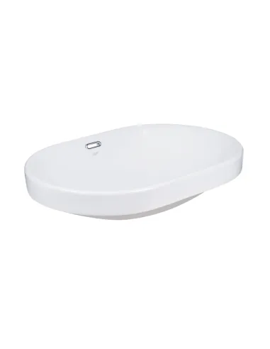 Керамическая раковина Q-Тap Leo QT11114028WN White, 590x400x170 мм врезная