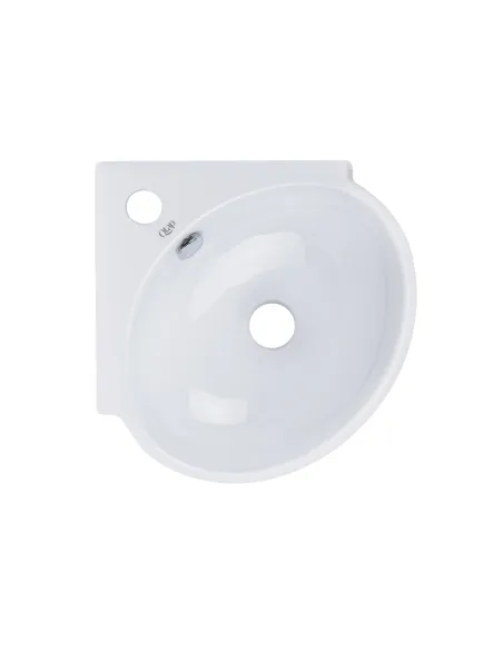 Керамическая раковина Q-Тap Leo N QT11115010WN White, угловая, 380x360x130 мм настенная Керамическая раковина Q-Тap Leo N QT11115010WN White, угловая, 380x360x130 мм настенная