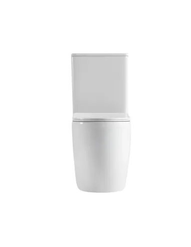 Унітаз компакт Q-Tap Robin New Ultra Quiet WHITE QT13226083AW, 660x360x855 мм, безободковий, сидіння Soft-close