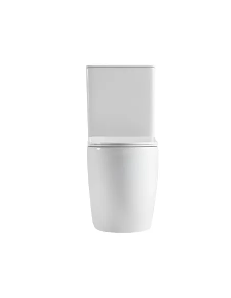 Унитаз компакт Q-Tap Robin New Ultra Quiet WHITE QT13226083AW, 660x360x855 мм, безободковый, сиденье Soft-close
