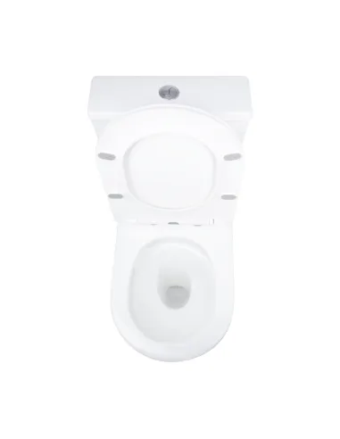 Унітаз компакт QTap Vlasta Ultra Quiet WHITE QT28228300W, 660x360x800 мм, безободковий, сидіння Soft-close