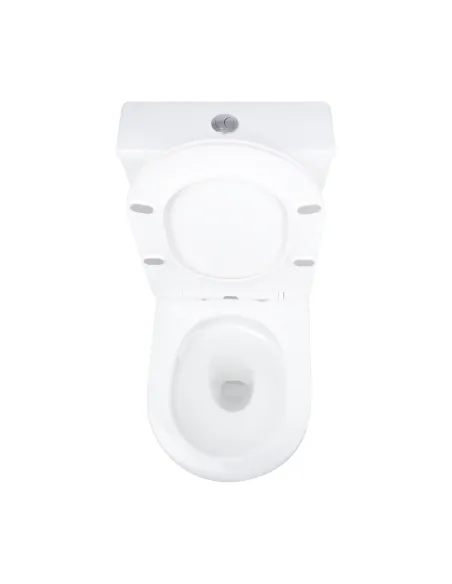 Унітаз компакт QTap Vlasta Ultra Quiet WHITE QT28228300W, 660x360x800 мм, безободковий, сидіння Soft-close