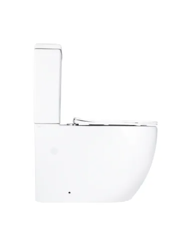 Унитаз компакт Q-Tap Grand Ultra Quiet WHITE QT26228301W, 660x360x800 мм, безободковый, сиденье Soft-close