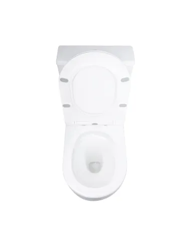 Унитаз компакт Q-Tap Grand Ultra Quiet WHITE QT26228301W, 660x360x800 мм, безободковый, сиденье Soft-close