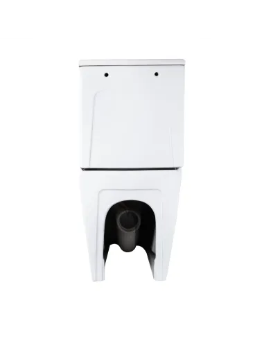 Унитаз компакт Q-Tap Stenava Rimless WHITE QT27228303W, 640x370x810 мм, безободковый, сиденье Soft-close