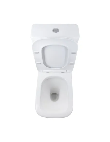 Унитаз компакт Q-Tap Stenava Rimless WHITE QT27228303W, 640x370x810 мм, безободковый, сиденье Soft-close