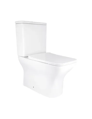 Унітаз компакт Q-Tap Aries Rimless WHITE QT03228302W, 620x360x800 мм, безободковий, сидіння Soft-close