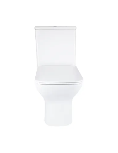 Унітаз компакт Q-Tap Aries Rimless WHITE QT03228302W, 620x360x800 мм, безободковий, сидіння Soft-close