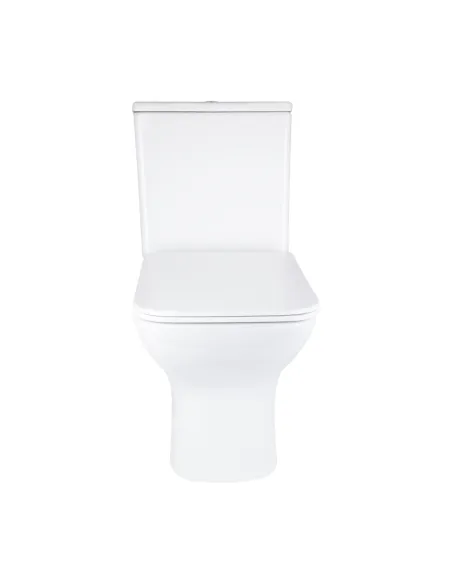 Унітаз компакт Q-Tap Aries Rimless WHITE QT03228302W, 620x360x800 мм, безободковий, сидіння Soft-close