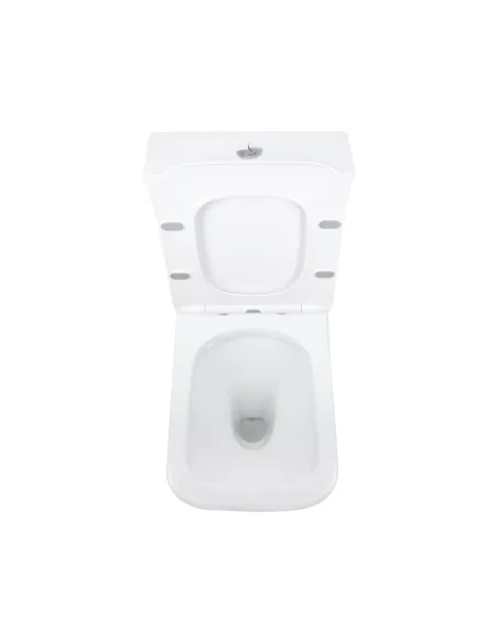 Унитаз компакт Q-Tap Aries Rimless WHITE QT03228302W, 620x360x800 мм, безободковый, сиденье Soft-close