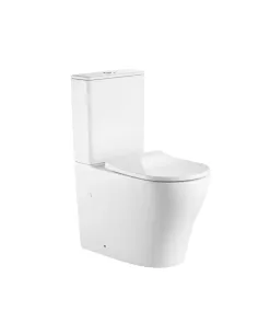 Унітаз компакт Q-Tap Virgo Ultra Quiet WHITE QT18226092AW, 660x360x855 мм, безободковий, сидіння Soft-close